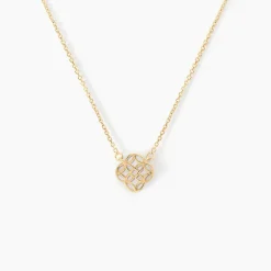 Collier Rosalite Or Jaune Nacre