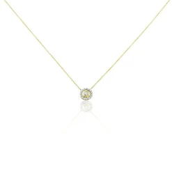 Collier Rosangela Or Bicolore Diamant Blanc
