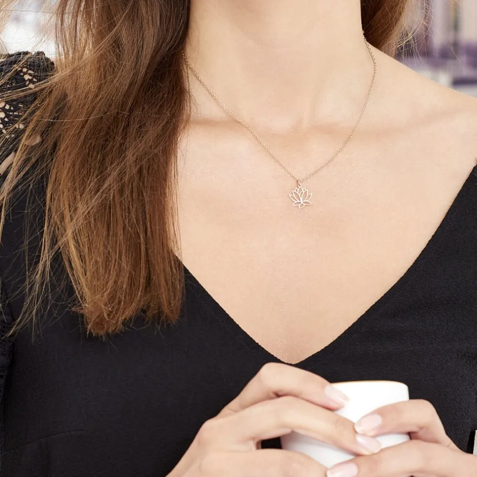 Collier Rosita Argent Rose