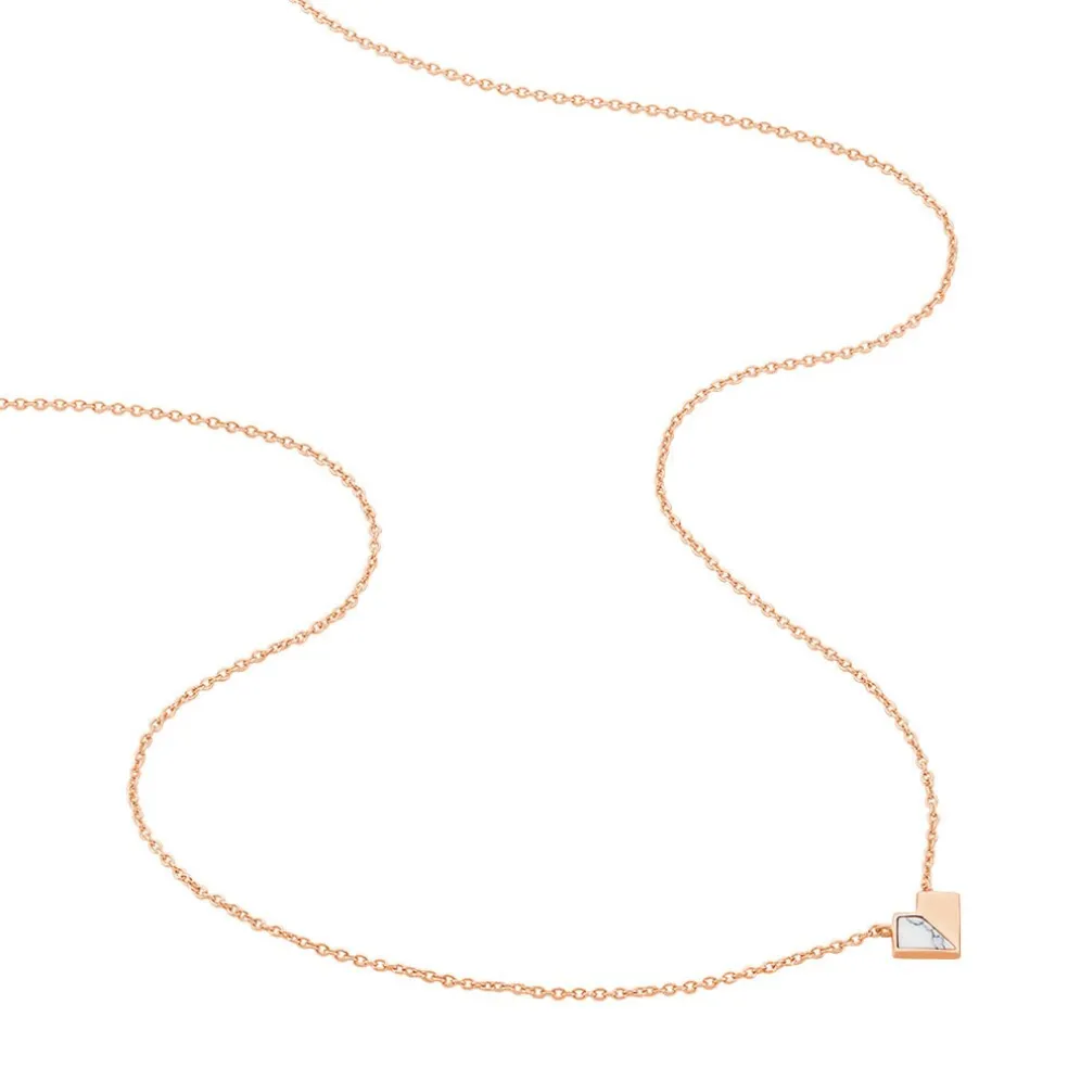 Collier Rossana Argent Rose Turquoise Blanche