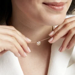 Collier Ruby Or Jaune Diamant