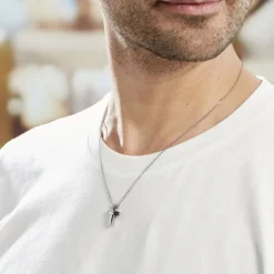 Collier Ruya Acier Blanc Oxyde De Zirconium