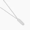 Collier Saddie Argent Blanc