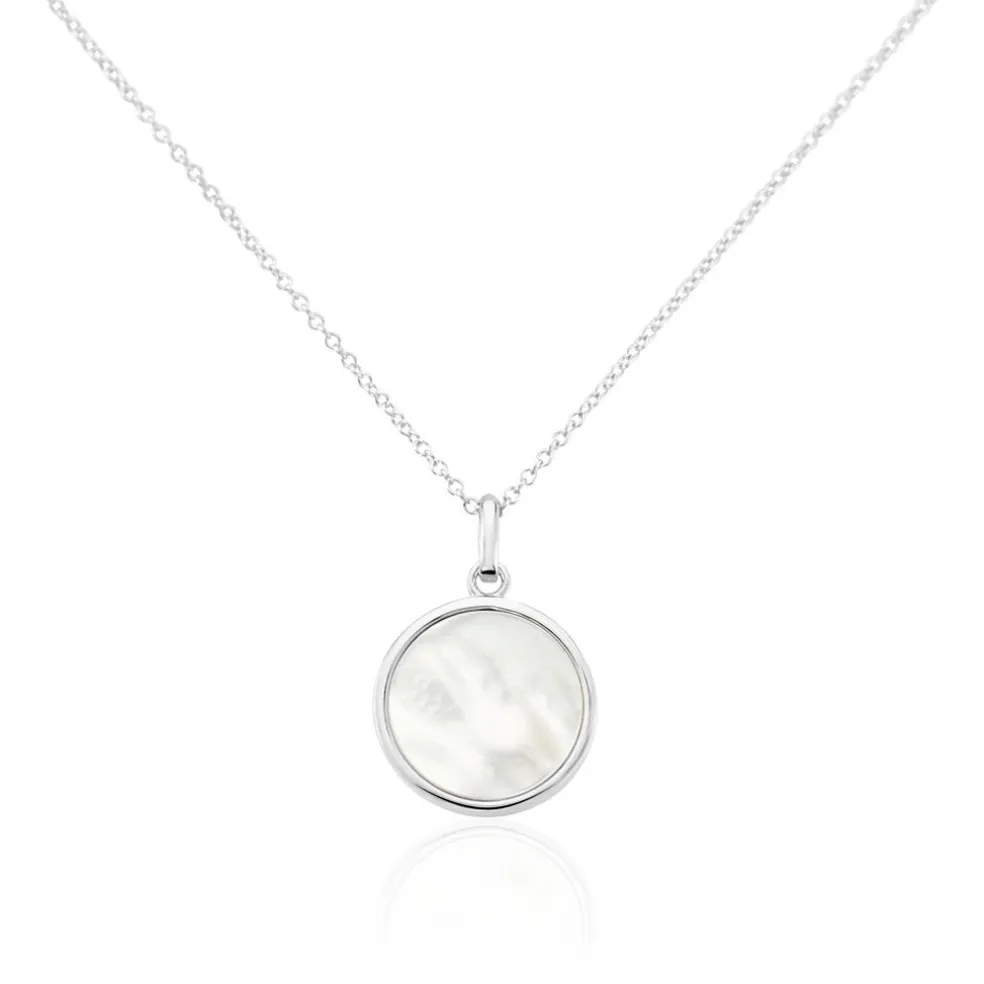 Collier Saül Argent Blanc Nacre