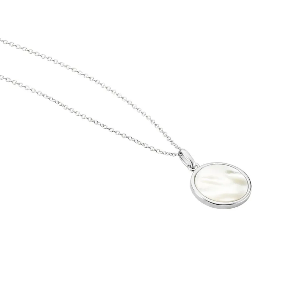 Collier Saül Argent Blanc Nacre