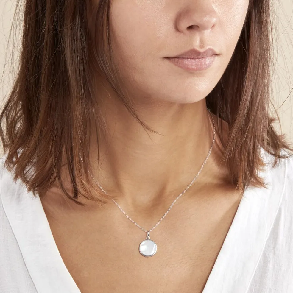 Collier Saül Argent Blanc Nacre