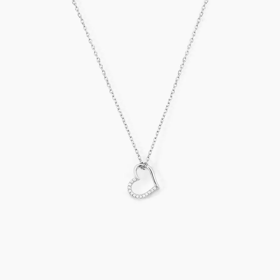Collier Salona Argent Blanc Oxyde De Zirconium