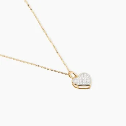 Collier Salviane Or Jaune Oxyde De Zirconium