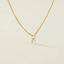 Collier Samantha Or Jaune Diamant
