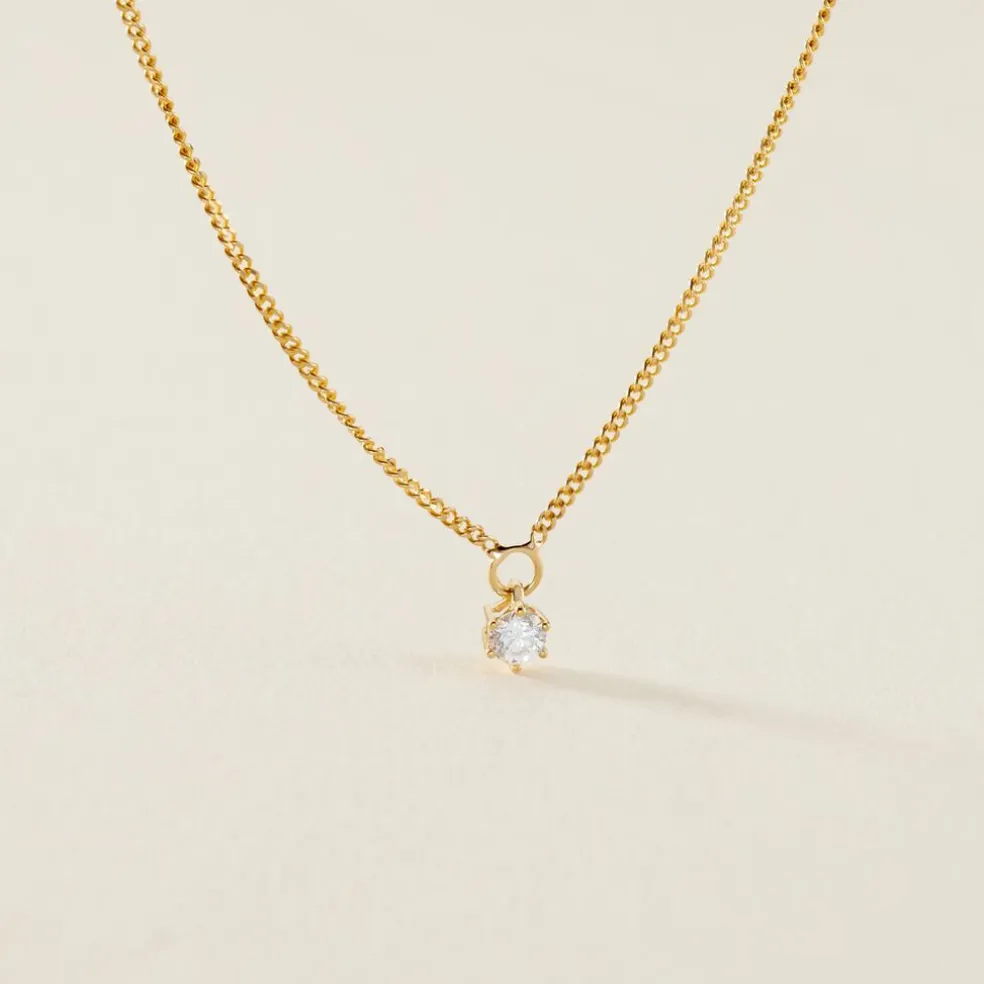 Collier Samantha Or Jaune Diamant