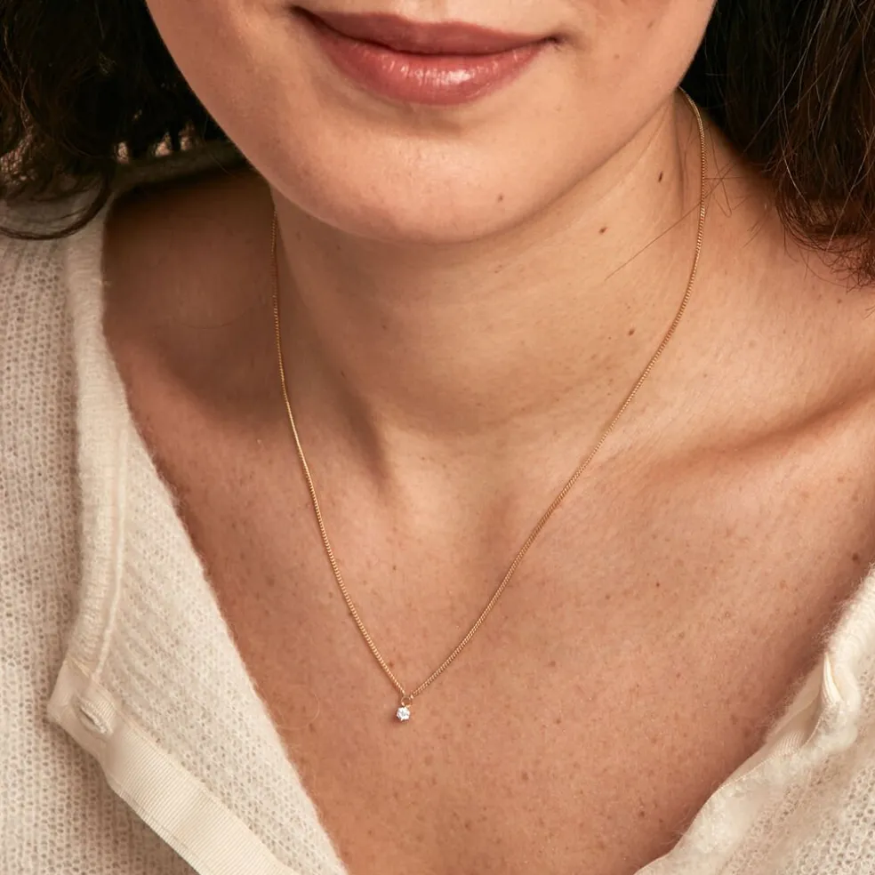 Collier Samantha Or Jaune Diamant