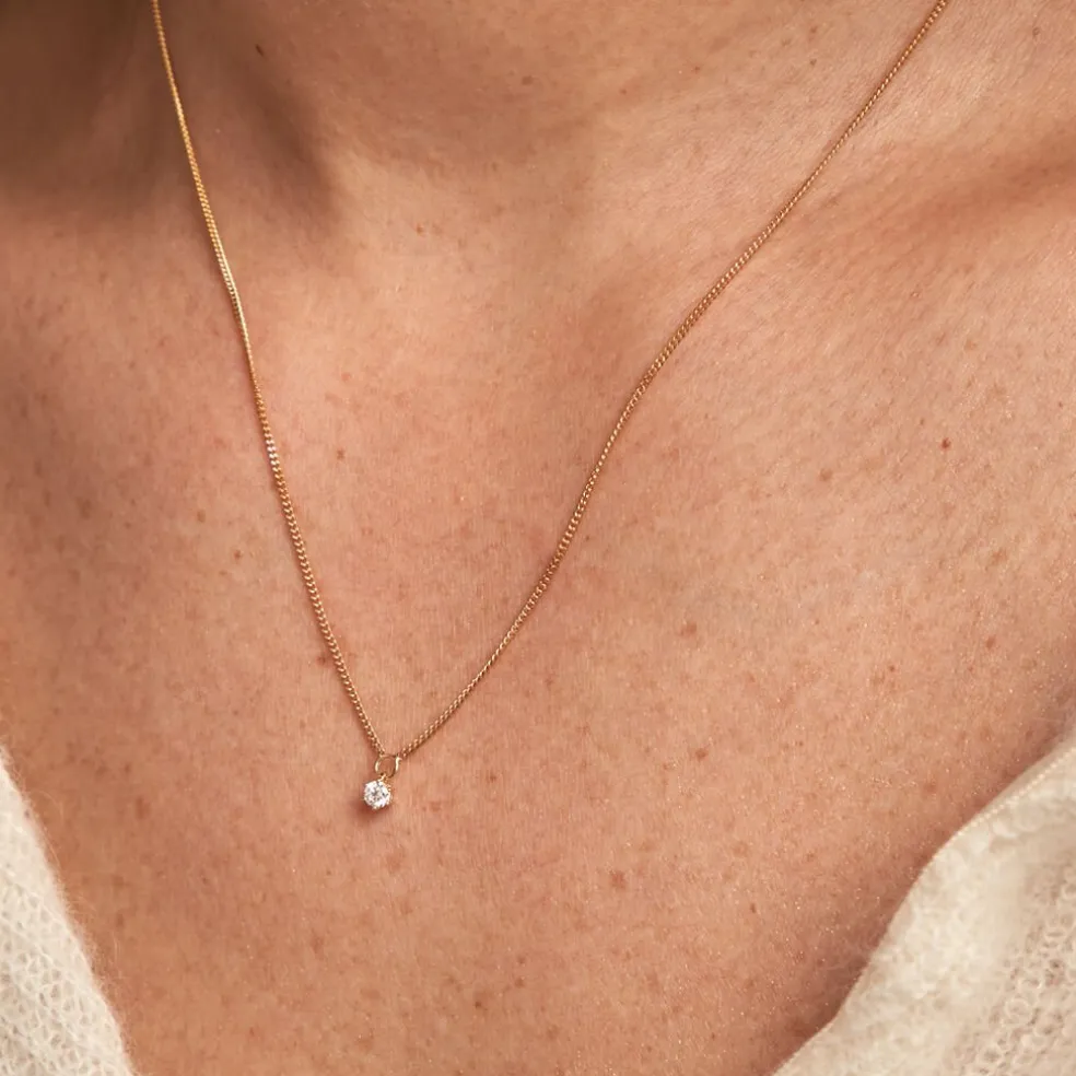 Collier Samantha Or Jaune Diamant