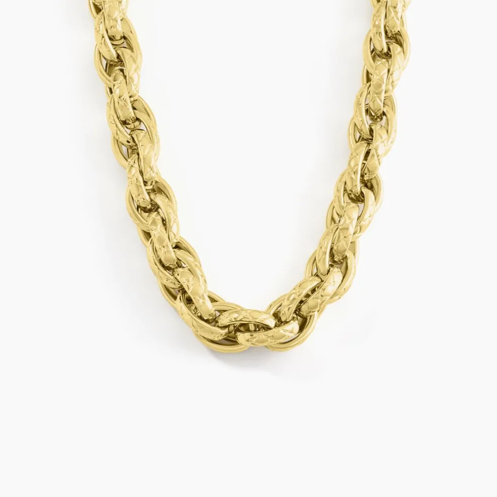 Collier Santa Cruz Acier Jaune