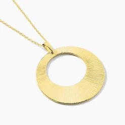 Collier Sautoir Acier Doré Rohan