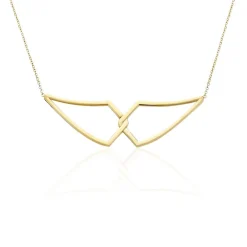 Collier Sautoir Adelind Acier Jaune