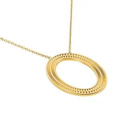 Collier Sautoir Agostino Acier Jaune