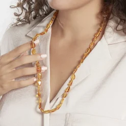 Collier Sautoir Cososus Ambre