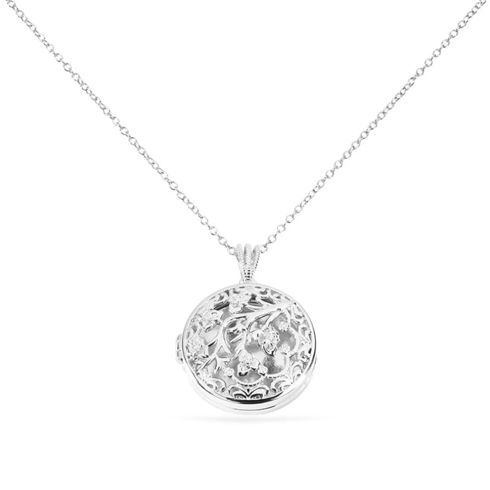 Collier Sautoir Fantine Argent Blanc Oxyde De Zirconium