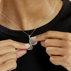 Collier Sautoir Fantine Argent Blanc Oxyde De Zirconium