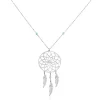Collier Sautoir Misalie Argent Blanc