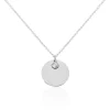 Collier Sautoir Paula Argent Blanc Oxyde De Zirconium