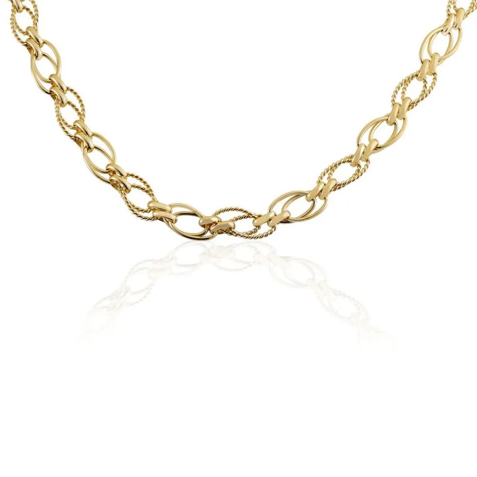 Collier Sautoir Plaqué Or Lezou