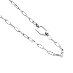 Collier Sautoir Soho Argent Blanc