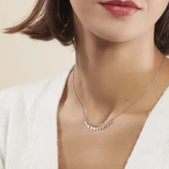 Collier Savahna Argent Blanc