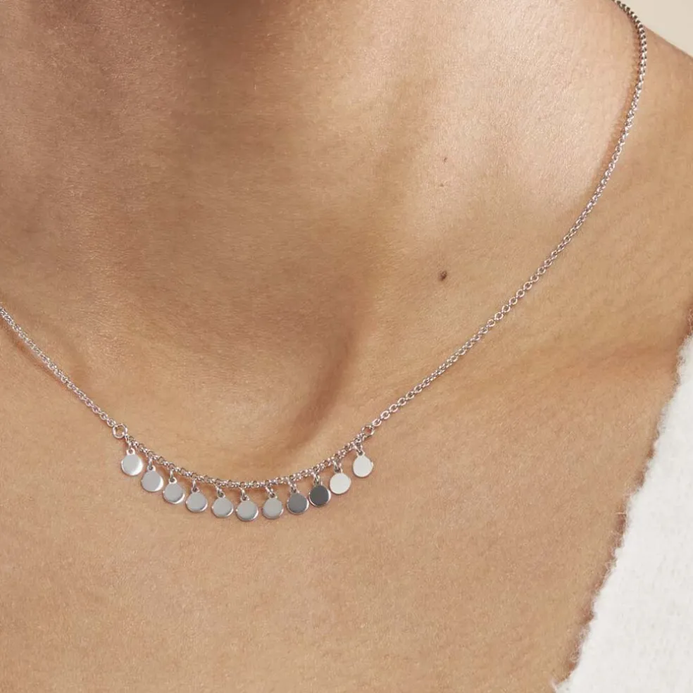 Collier Savahna Argent Blanc