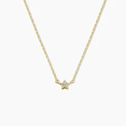 Collier Saya Argent Jaune Oxyde De Zirconium