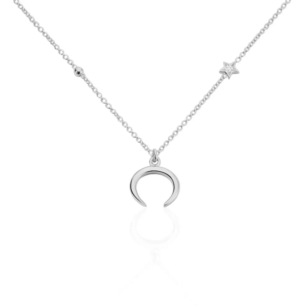 Collier Serenella Argent Blanc Oxyde De Zirconium