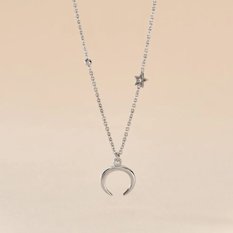 Collier Serenella Argent Blanc Oxyde De Zirconium