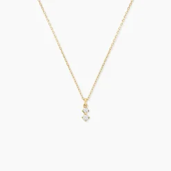 Collier Serenya Or Jaune Diamant Synthétique