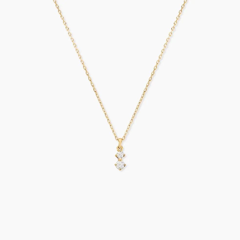 Collier Serenya Or Jaune Diamant Synthétique