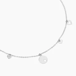 Collier Seyma Argent Blanc Oxyde De Zirconium