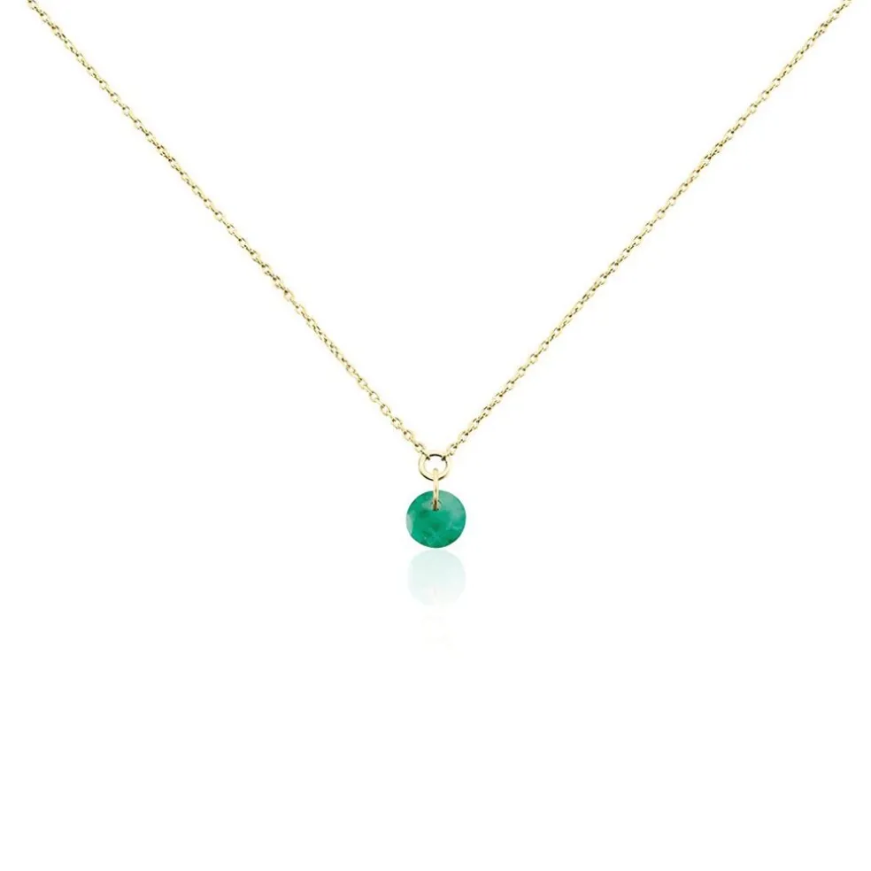 Collier Shakir Or Jaune Emeraude