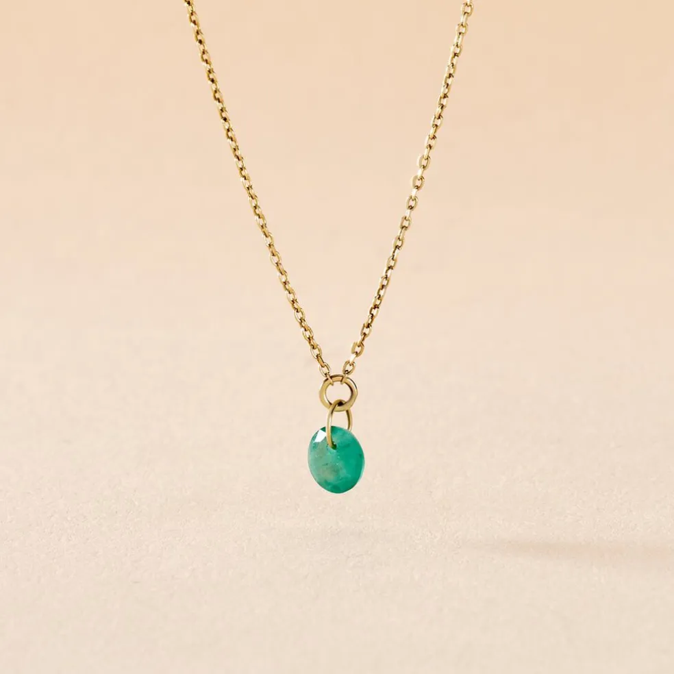 Collier Shakir Or Jaune Emeraude