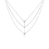 Collier Shanene Argent Blanc Oxyde De Zirconium