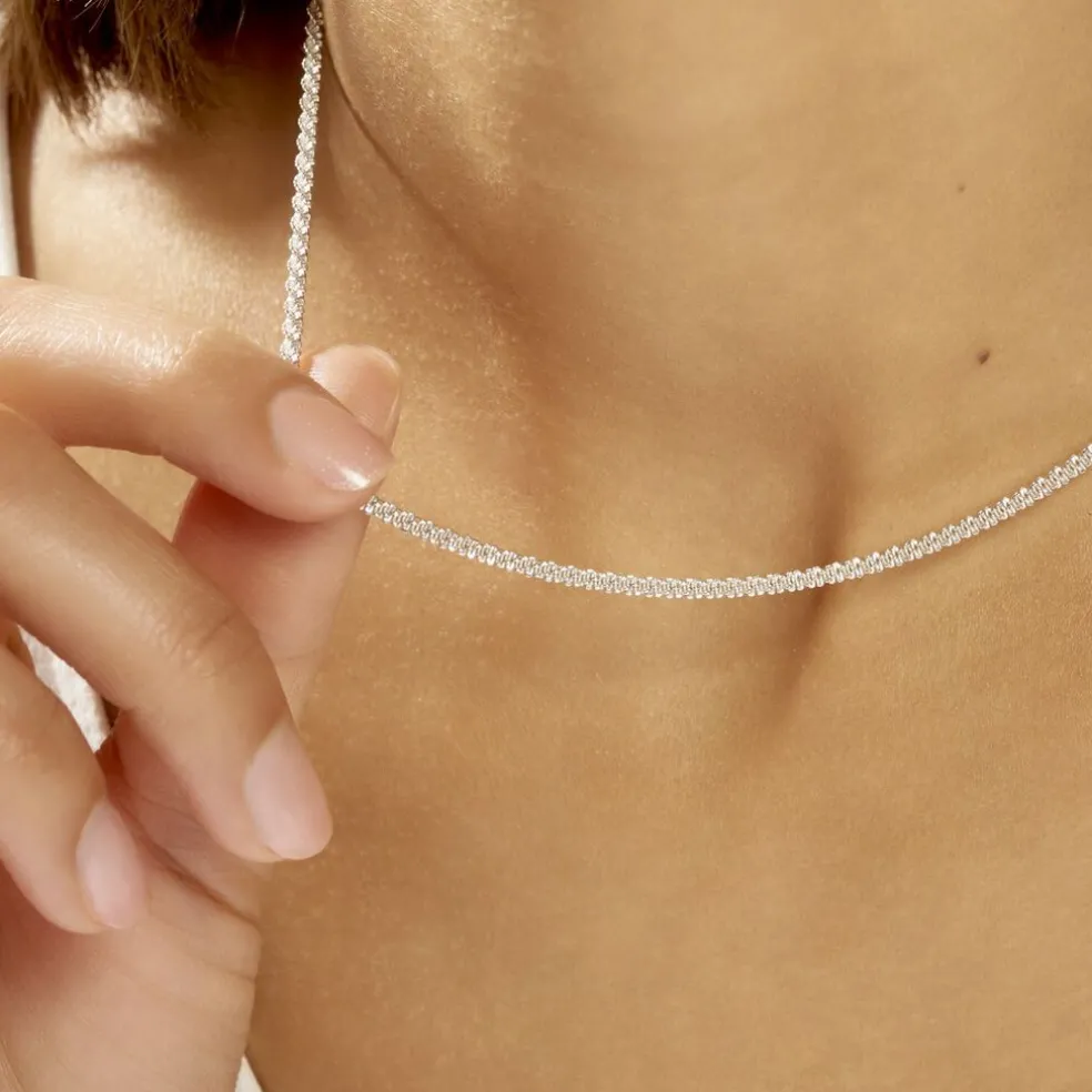 Collier Shaynisae Argent Blanc