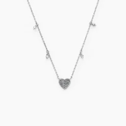 Collier Sibie Argent Blanc