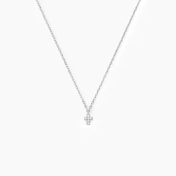 Collier Siem Argent Blanc Oxyde De Zirconium