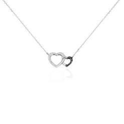 Collier Silana Or Blanc Diamant