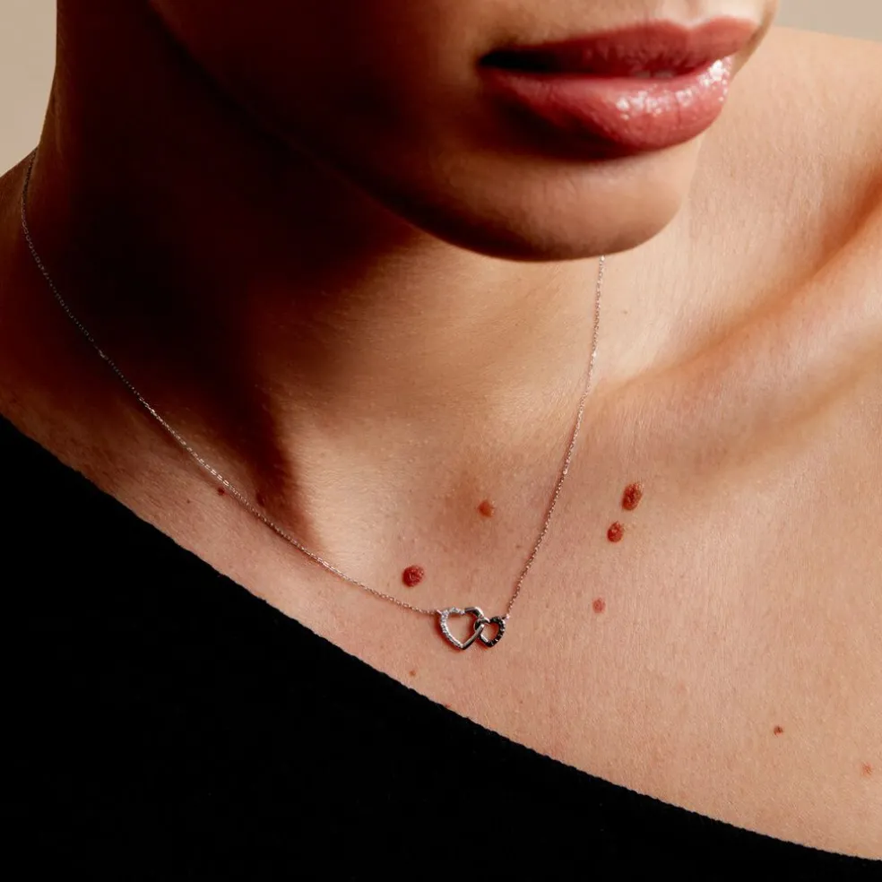 Collier Silana Or Blanc Diamant