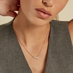 Collier Siona Plaque Or Jaune Oxyde De Zirconium