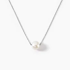 Collier Sissy Or Blanc Perle De Culture