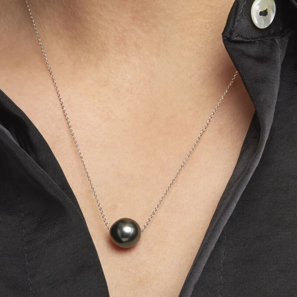 Collier Sissy Or Blanc Perle De Culture De Tahiti