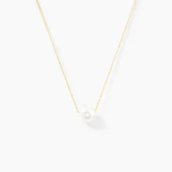 Collier Sissy Or Jaune Perle De Culture