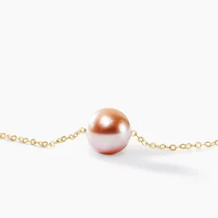 Collier Sissy Or Jaune Perle De Culture