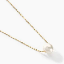 Collier Sissy Or Jaune Perle De Culture