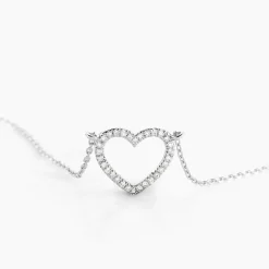Collier Sloanne Or Blanc Diamant